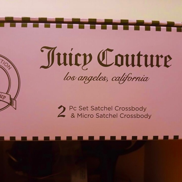 Juicy Couture Heritage Mommy and Me Hot Pink Satchel Set - Picture 8 of 9